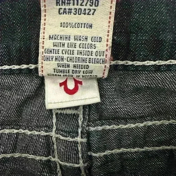 177. True Religion Becky Jeans 31 Bootcut Low Rise Dark Wash 5 Pocket - Picture 7 of 8